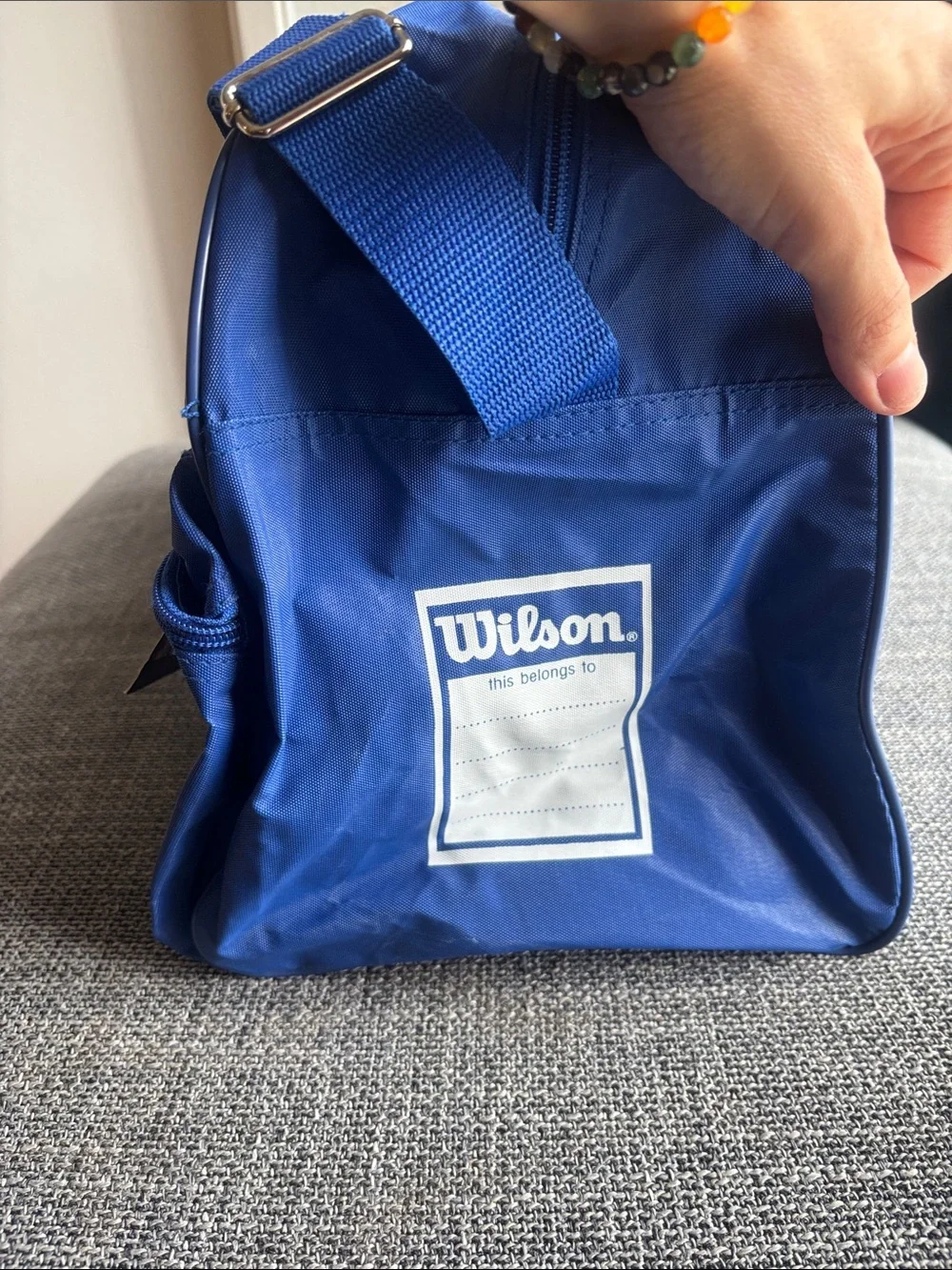 NWT Vintage 90s Wilson Blue Red Duffel Bag Sports Gym Bag